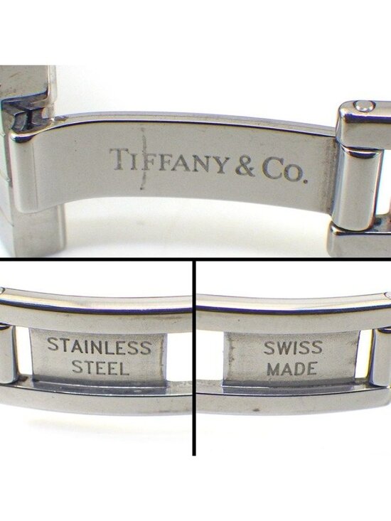 Tiffany & Co Watch Classic Rectangle White Dial Roman Index SS Quartz Analog main image 4